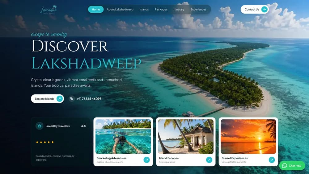 Laccadive Coral Trails home page
